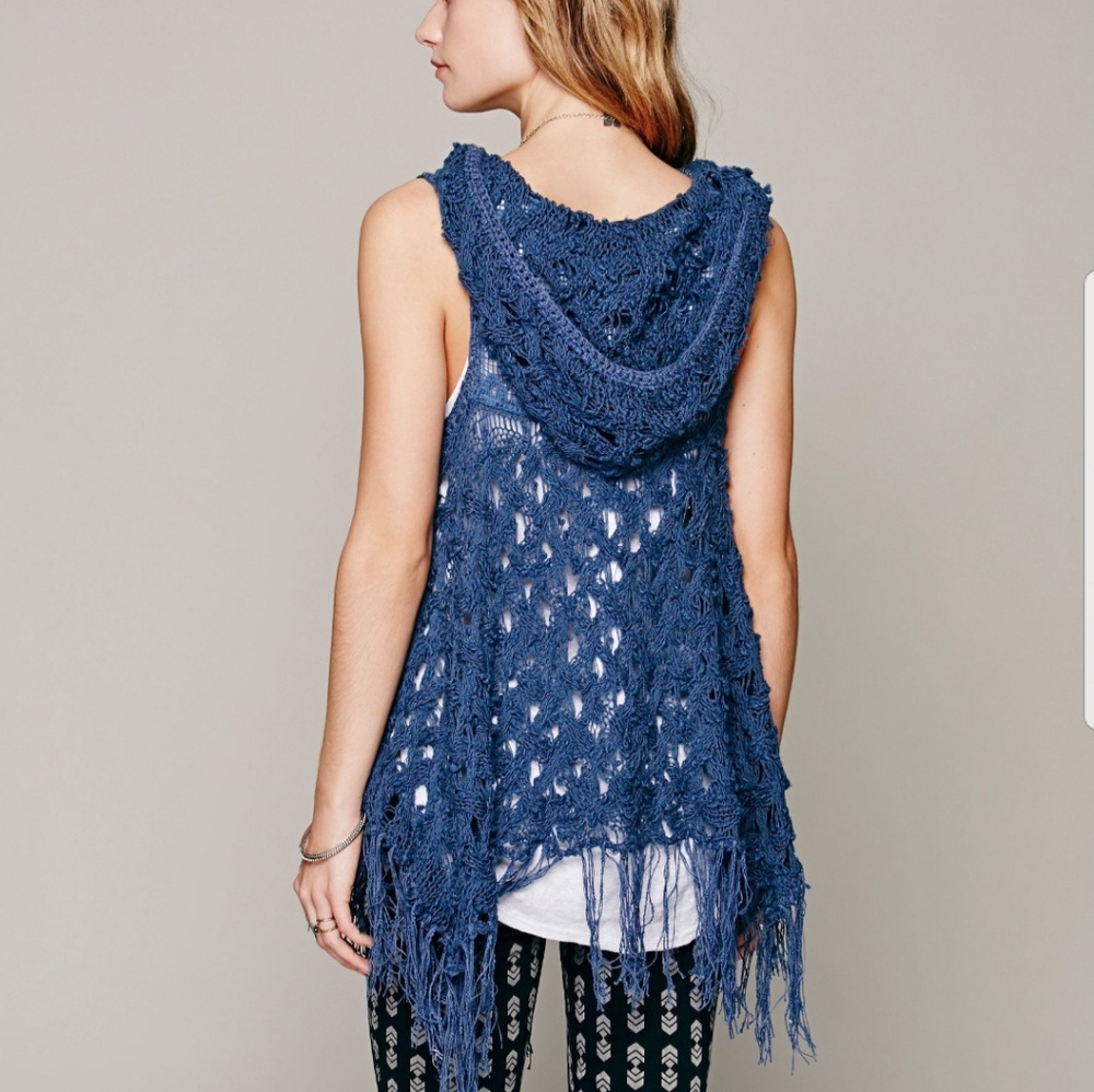 Free people crocheted vest